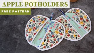 Sew Your Own Fabric Potholders  Free Sewing Pattern For Beginners [upl. by Montague]