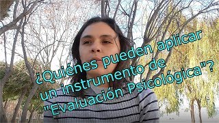 ¿Quiénes pueden aplicar un instrumento de quotEvaluación Psicológicaquot  UNED Psicología [upl. by Briscoe]