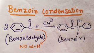 Benzoin Condensation reaction [upl. by Olympia]