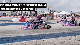 X30 Sr SKUSA Winter Series Rd 4 AMR Homestead Motorplex Onboard [upl. by Enirehtacyram]