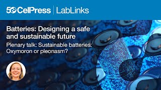 Plenary Sustainable batteries Oxymoron or pleonasm [upl. by Lux349]