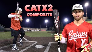 Hitting with the 2025 Marucci CATX2 COMPOSITE  USSSA Baseball Bat Review [upl. by Ellen]