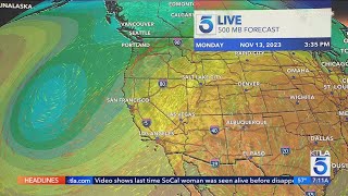 Atmospheric river headed for Southern California when will it start raining [upl. by Toiboid]