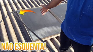 ÁGUA DO AQUECEDOR SOLAR NÃO ESTÁ ESQUENTANDO Como resolver [upl. by Htilil]