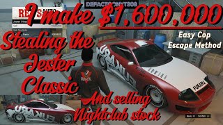 I make 16Mil stealing the Jester Classic and selling Nightclub stock  GTA 5 Online [upl. by Langelo]