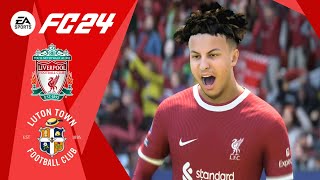 PS5 FC 24  Liverpool vs Luton Town  Premier League [upl. by Mcquoid358]