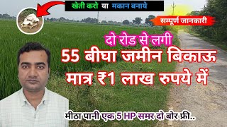 55बीघा जमीन बिकाऊ मात्र ₹1 लाख मे agriculture land for sale [upl. by Arocet]