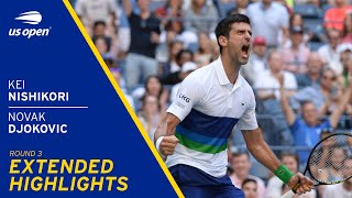 Kei Nishikori vs Novak Djokovic Extended Highlights  2021 US Open Round 3 [upl. by Naveb]