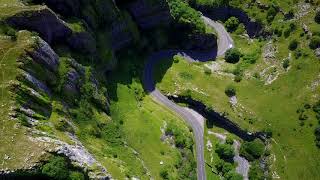 Cheddar Gorge from the air [upl. by Tate]