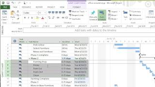 Microsoft Project  Creating Summary Tasks [upl. by Rapsac]