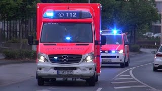 RTW JohanniterUnfallHilfe  NEF1 Feuerwehr Rheine [upl. by Rj380]