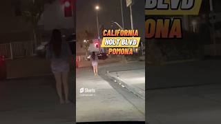 Pomona California Night 4k Holt Blvd [upl. by Felty]