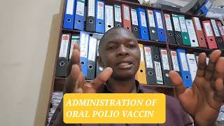 oral polio vaccine administration [upl. by Kciwdahc]