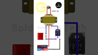 Diy worlds simple inverter 12V to 220V diy solderingtech shorts viral [upl. by Aciraj278]