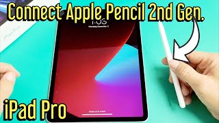 iPad Pro How to ConnectPair Apple Pencil 2nd Generation [upl. by Johen557]