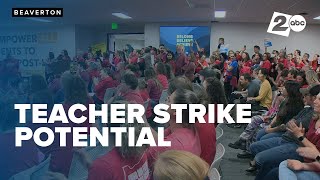 Beaverton teachers inch toward a strike as clash over salary working conditions continue [upl. by Ewnihc435]