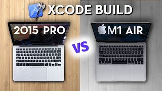 M1 MacBook Air vs 2015 MacBook Pro Xcode Build Test [upl. by Eked]