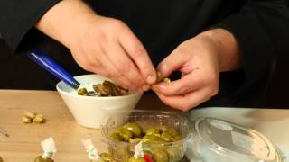 Ficacci Olives  Recipe parmigiana goat’s ricotta Nocellara Etnea Olives [upl. by Nowd]