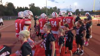 2024 Guilderland High School Football Team Enters The Field On Pop Warner Youth Night [upl. by Aifas859]