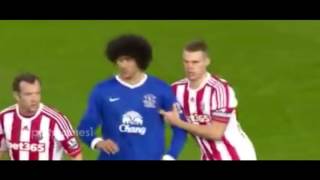 Marouane Fellaini  Fights Red Card Mad Moments Everton  Man UTD Belgium [upl. by Yrred]