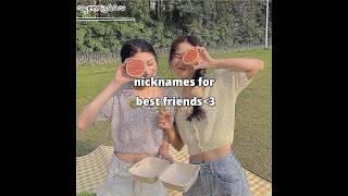 nicknames for best friend👀✨️aesthetic [upl. by Lenra123]