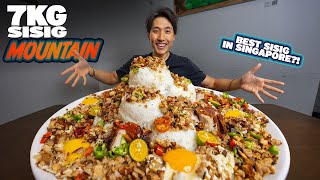 7KG MONSTER SISIG CHALLENGE  Incredible Lechon Restaurant in the East  Best Sisig in Singapore [upl. by Yren]