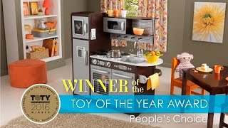 Childrens Uptown Espresso Play Kitchen  KidKrafts Award Winning Kids Kitchen [upl. by Berners]