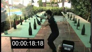 Champagne Sabering  Raw Unedited World Record Attempt [upl. by Aiht]