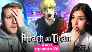 Attack on Titan  Season 4 Episode 26 REACTION [upl. by Novelc]