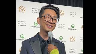 quotBeefquot producer Lee Sung Jin ends his run on PGA Awards 2024 red carpet [upl. by Lyle561]