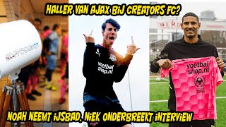 Haller van Ajax bij Creators FC Noah neemt ijsbad Niek onderbreekt interview [upl. by Irim776]