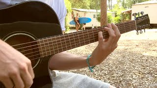 Short Camping Guitar Session  Playing An Old Tune quotAustraliaquot [upl. by Ilsel933]