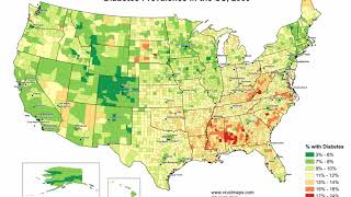 Diabetes prevalence in the United States [upl. by Pazice]