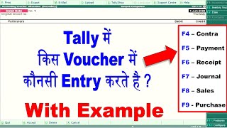 tally erp 9 all voucher entry in hindi  tally basic entry  Sales Contra Payment Receipt Vouchers [upl. by Josee]