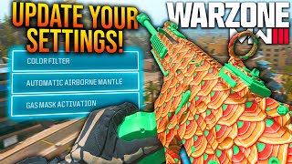 WARZONE Update Your SETTINGS ASAP New BEST SETTINGS You NEED To Be Using WARZONE 3 Settings [upl. by Inacana]