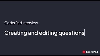 Getting Started with Interview Part 4 Creating and editing questions [upl. by Serra]