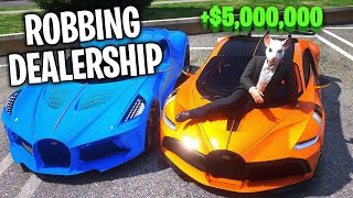 I Robbed 100 Dealerships in GTA 5 RP [upl. by Lihkin]