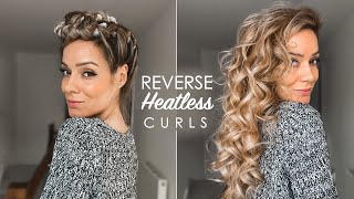 REVERSE HEATLESS CURLS Comfortable To SleepIn  Shonagh Scott [upl. by Yanrahc]