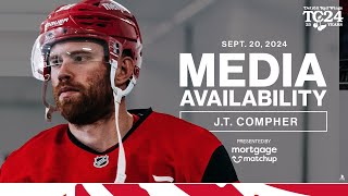 JT Compher Training Camp Media  Sept 20 2024 [upl. by Kitrak889]