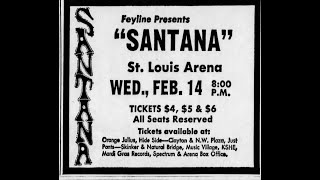 Santana Live at the St Louis Arena St Louis  1973 audio only [upl. by Yesnel]