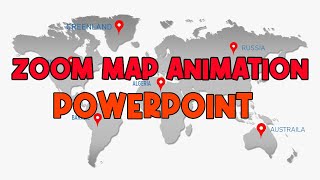 Zoom Map Animation in PowerPoint  Easy PowerPoint Animation by Hands Made [upl. by Aria]