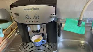 How to descale Delonghi Coffee machine  Caffe Corso Automatic  ESAM2800 [upl. by Daffi822]