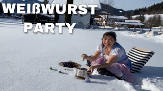 WEIßWURST PARTY ONE OF THE FAMOUS WURST HERE IN AUSTRIA 🇦🇹 AND GERMANY 🇩🇪 20 January 2021 [upl. by Darryn921]