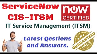 Part27ServiceNow CISITSM  ServiceNow IT Service Management Practice Questions and Answers [upl. by Iba]