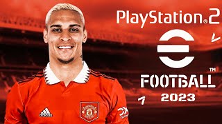 PES 2023 efootball PS2 ISO DOWNLOAD ✅  بيس 2023 بلايستيشن 2 [upl. by Hgielrac125]