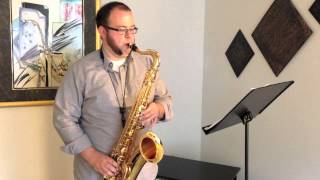 20132014 TMEA AllState Jazz Etude 3 funk tenor saxophone [upl. by Notnad]