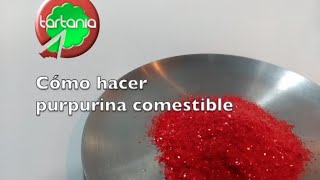 Cómo hacer purpurina comestible [upl. by Drahser294]