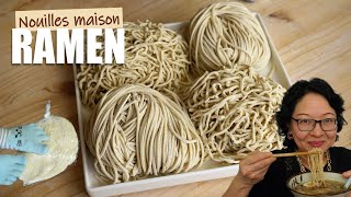 Nouilles Ramen maison  Lingrédient de base essentiel pour réussir vos soupes ramen ou vos yakisoba [upl. by Atelahs629]