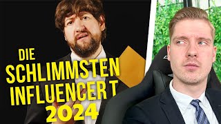 Die SCHLIMMSTEN INFLUENCER 2024  Der AntiWebvideopreis [upl. by Taddeo]