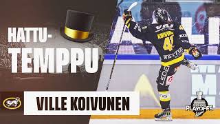 Ville Koivunen iski hattutempun loppuunmyydyn Raksilan playoffsiltaan [upl. by Onivag181]